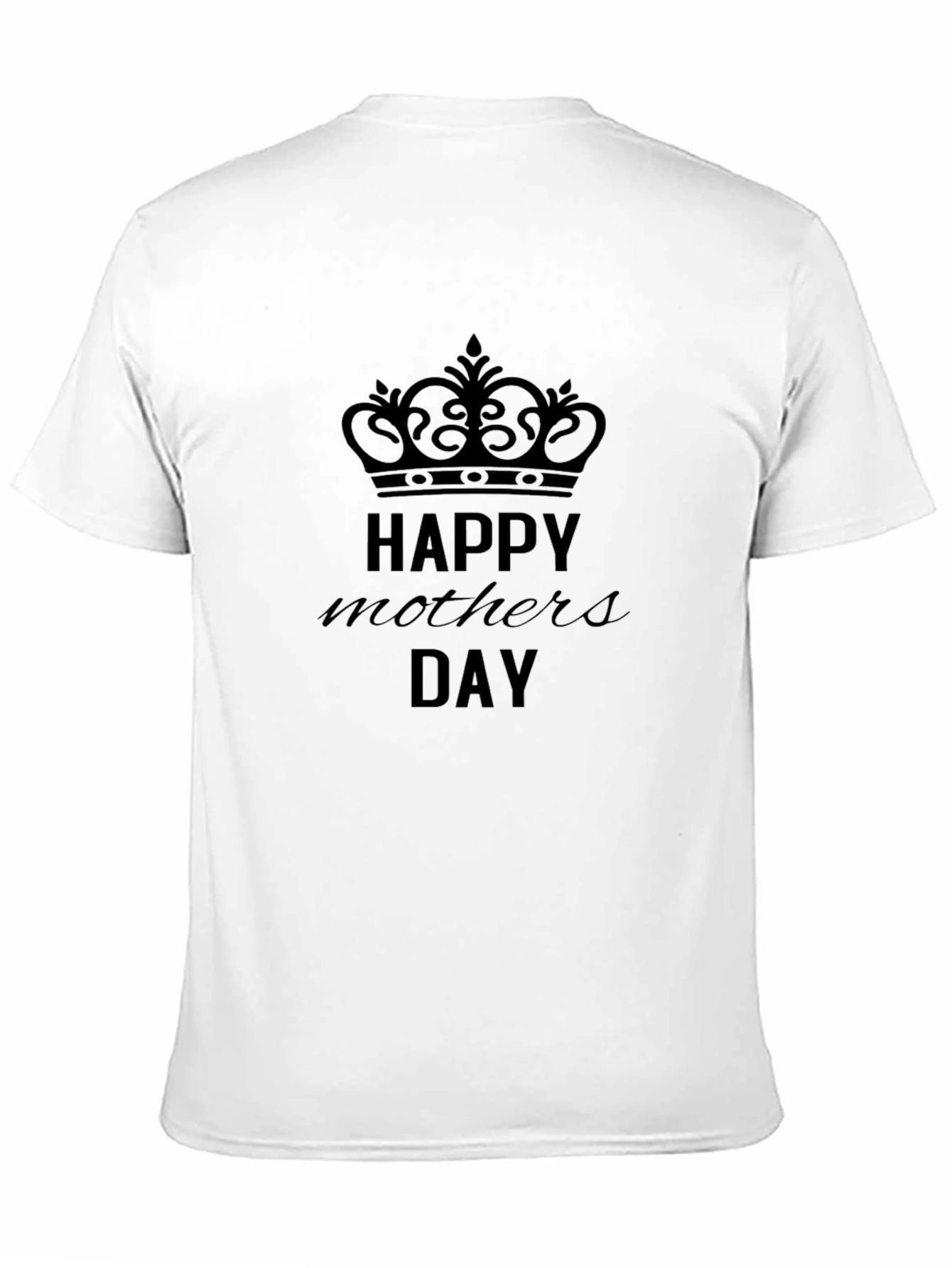 Happy Mothers Day Black T-Shirt
