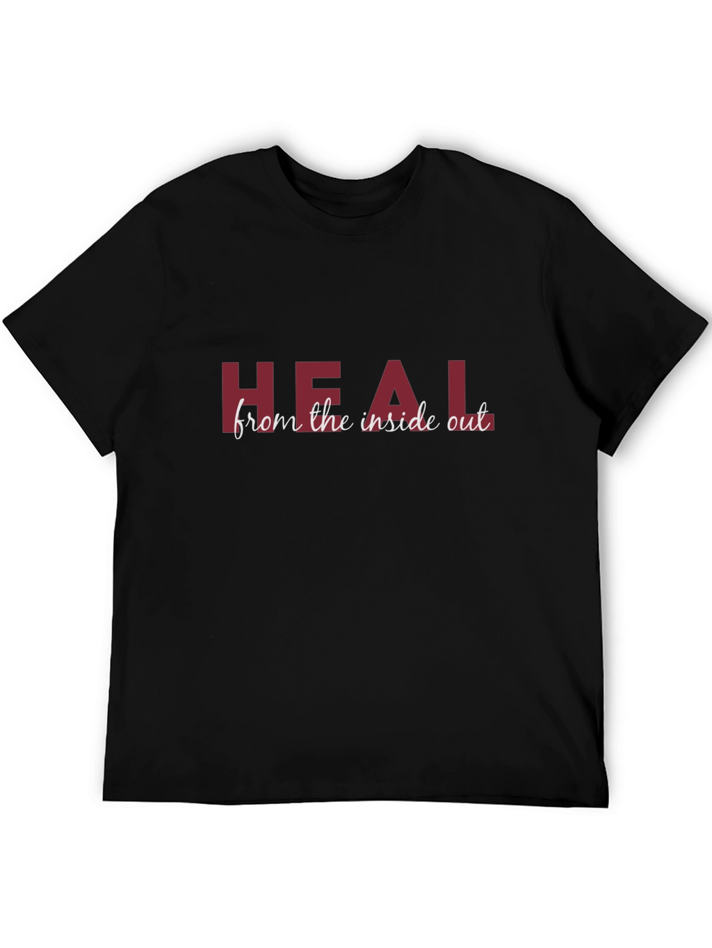 Heal from the Inside Out Graphic Tee - Black