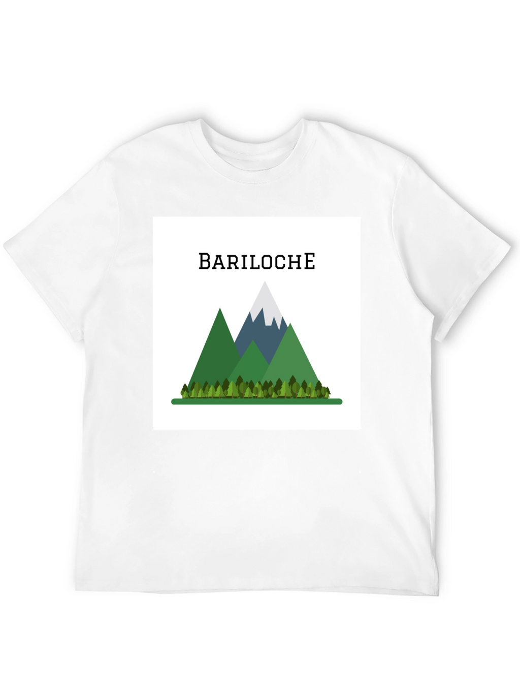 Bariloche Mountain Graphic T-Shirt - Black