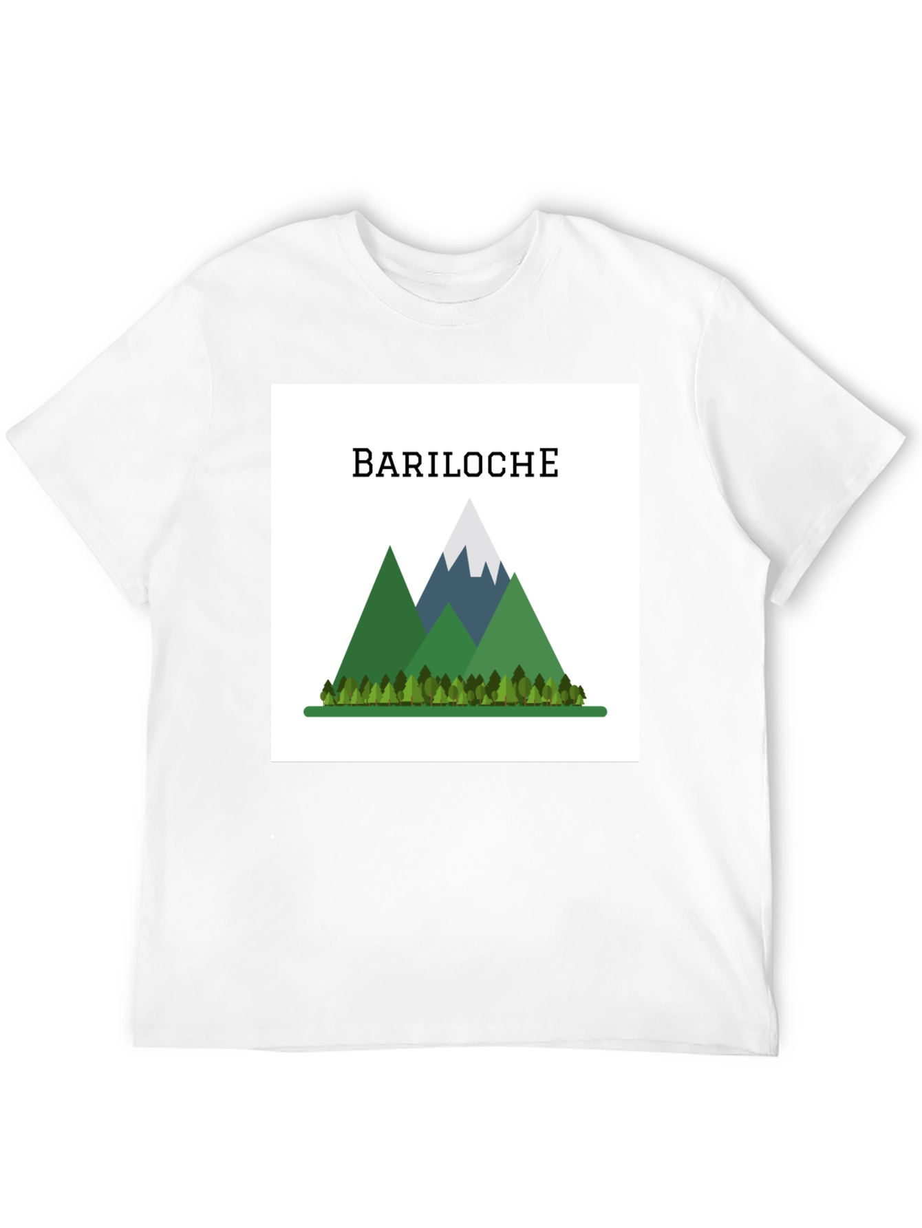 Bariloche Mountain Graphic T-Shirt - Black