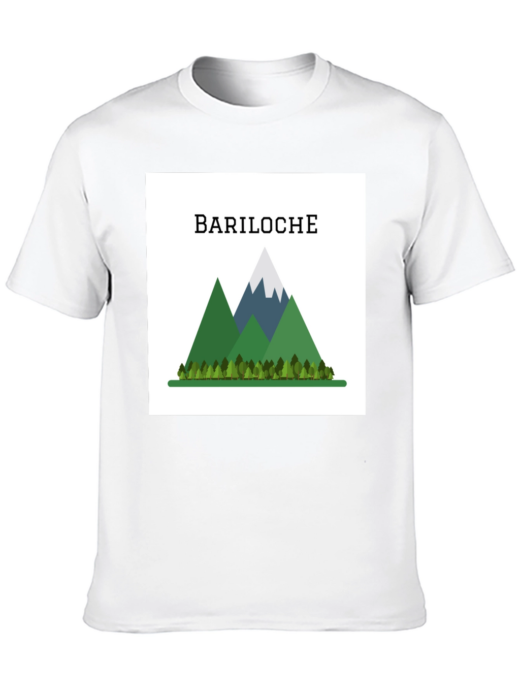 Bariloche Mountain Graphic T-Shirt - Black