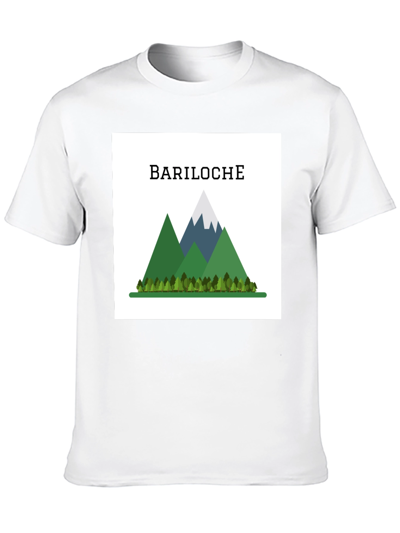 Bariloche Mountain Graphic T-Shirt - Black