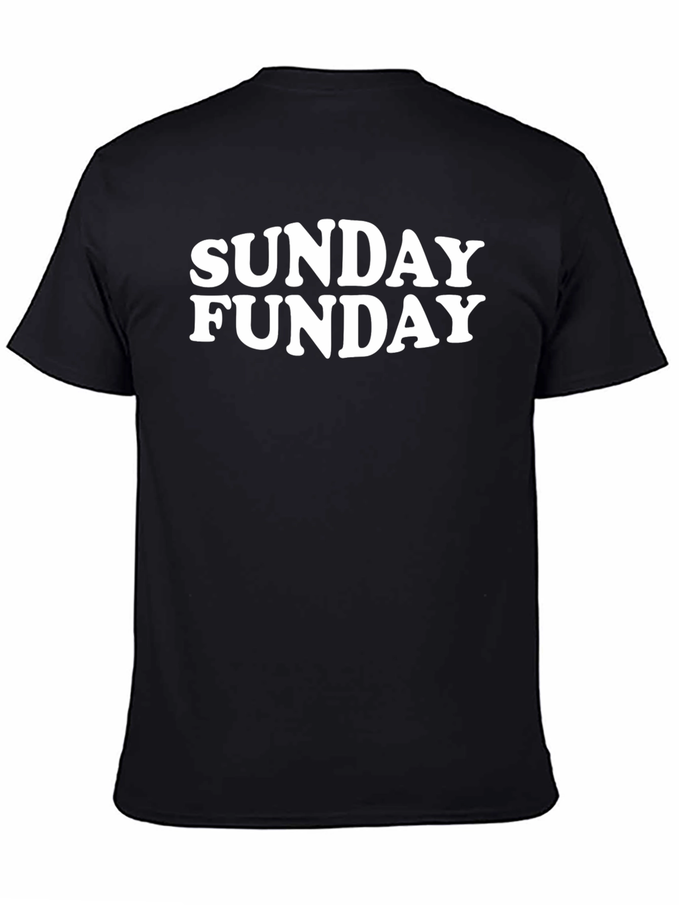 Sunday Funday Graphic Tee - Black Casual T-Shirt