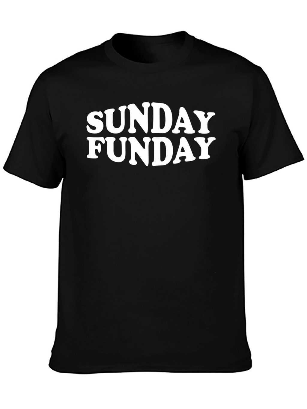 Sunday Funday Graphic Tee - Black Casual T-Shirt
