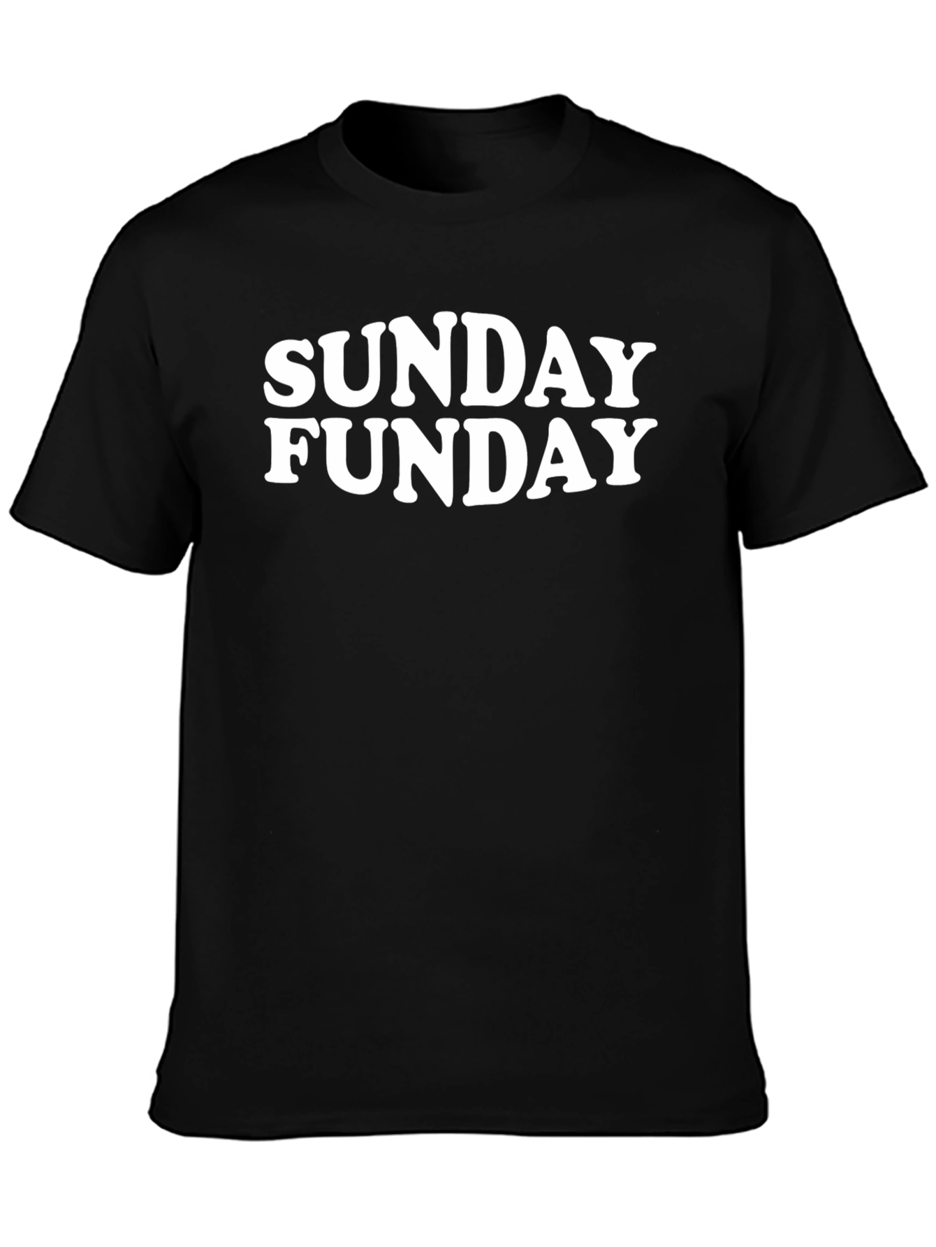 Sunday Funday Graphic Tee - Black Casual T-Shirt