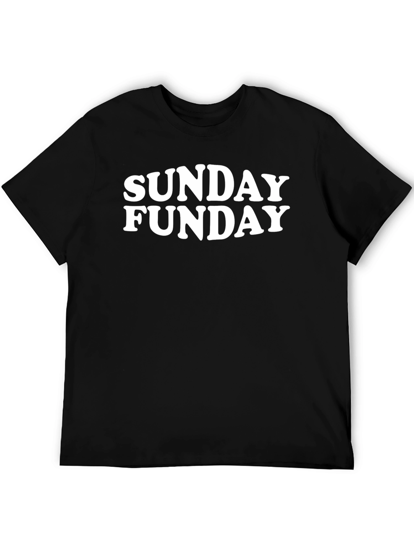 Sunday Funday Graphic Tee - Black Casual T-Shirt