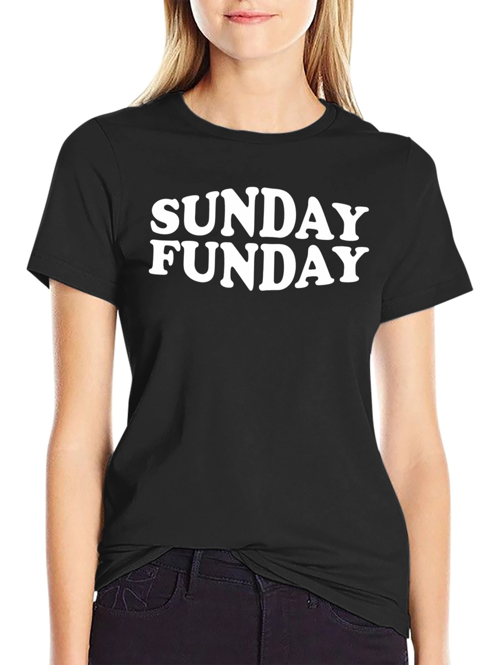 Sunday Funday Graphic Tee - Black Casual T-Shirt