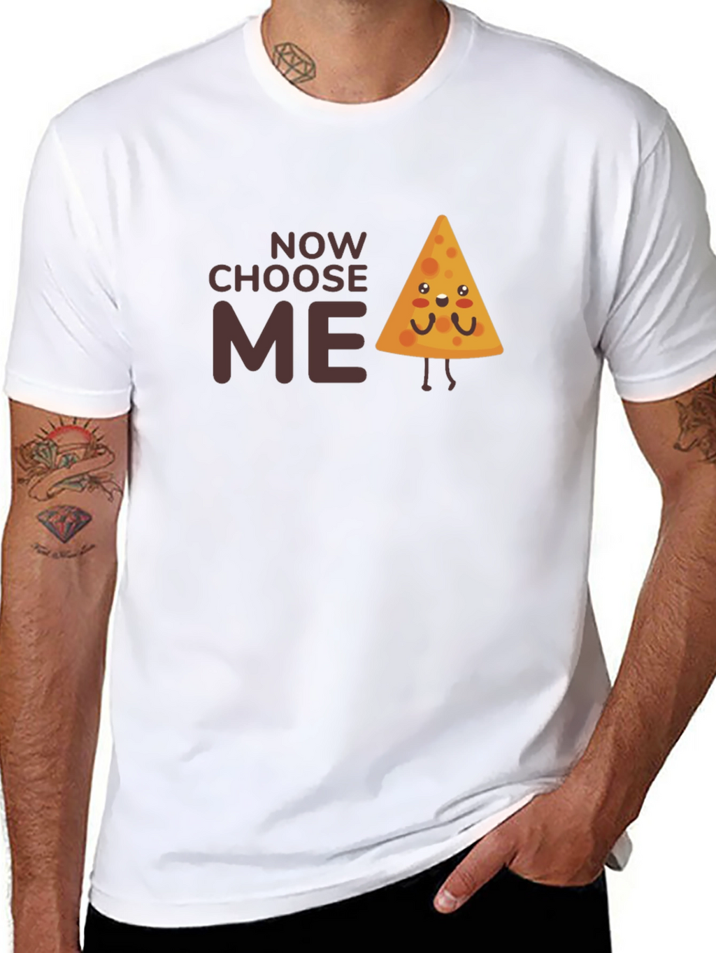 Choose Me Cute Nacho Chip Graphic T-Shirt