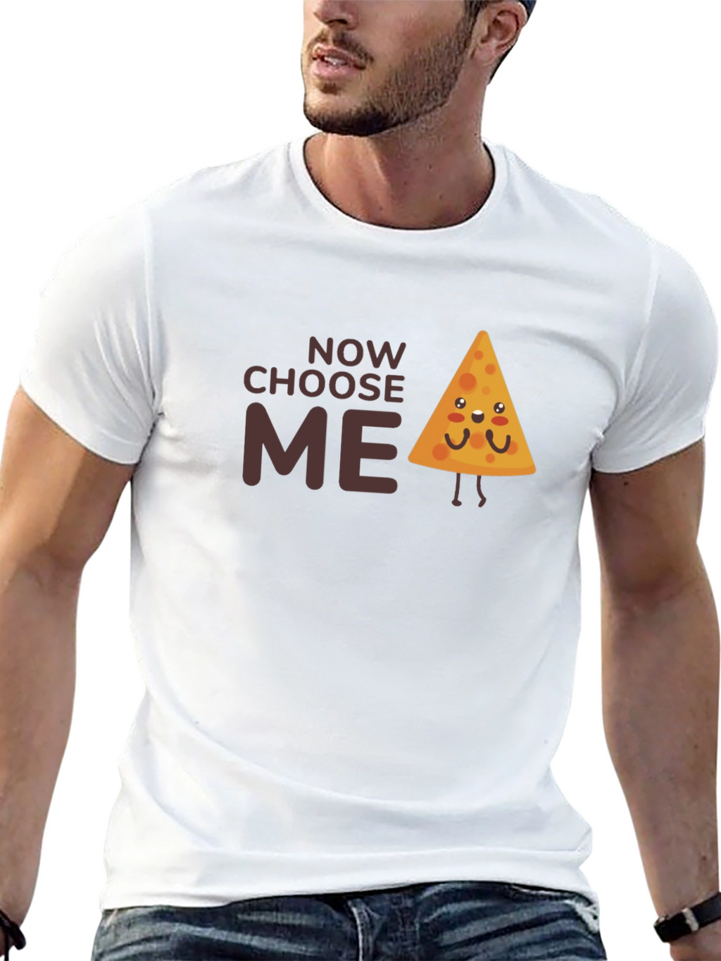 Choose Me Cute Nacho Chip Graphic T-Shirt