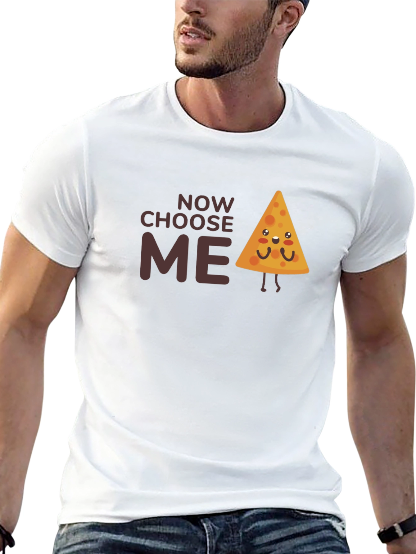 Choose Me Cute Nacho Chip Graphic T-Shirt