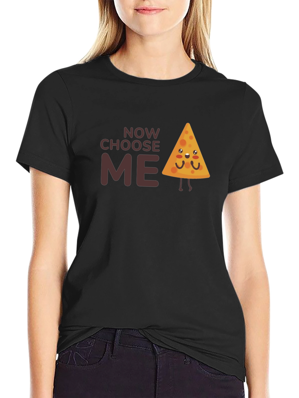 Choose Me Cute Nacho Chip Graphic T-Shirt