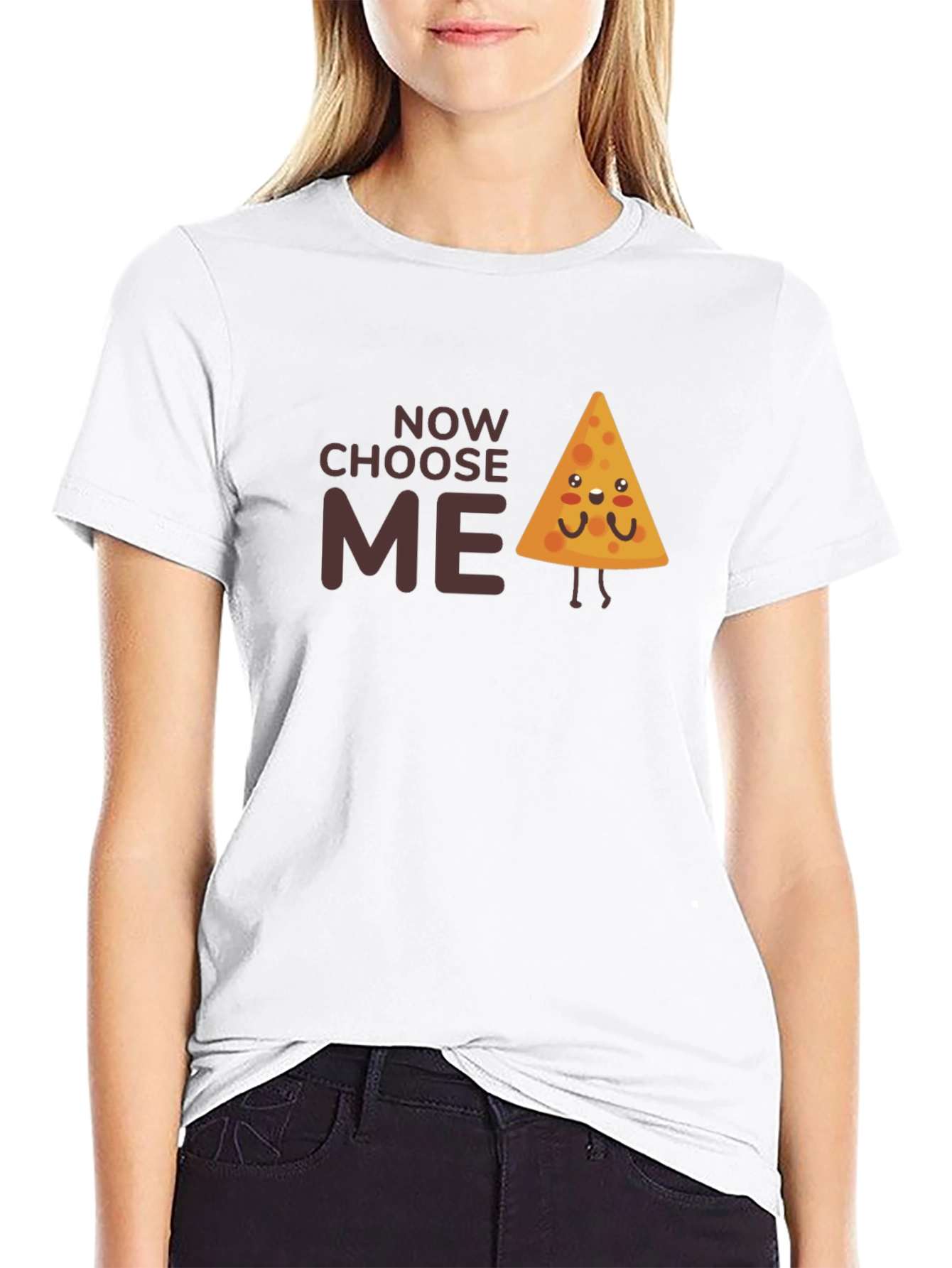 Choose Me Cute Nacho Chip Graphic T-Shirt