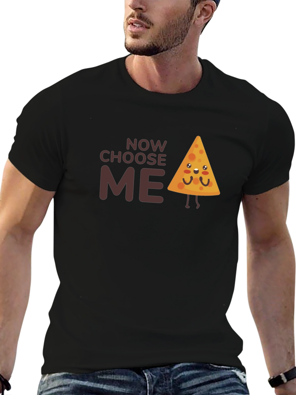 Choose Me Cute Nacho Chip Graphic T-Shirt