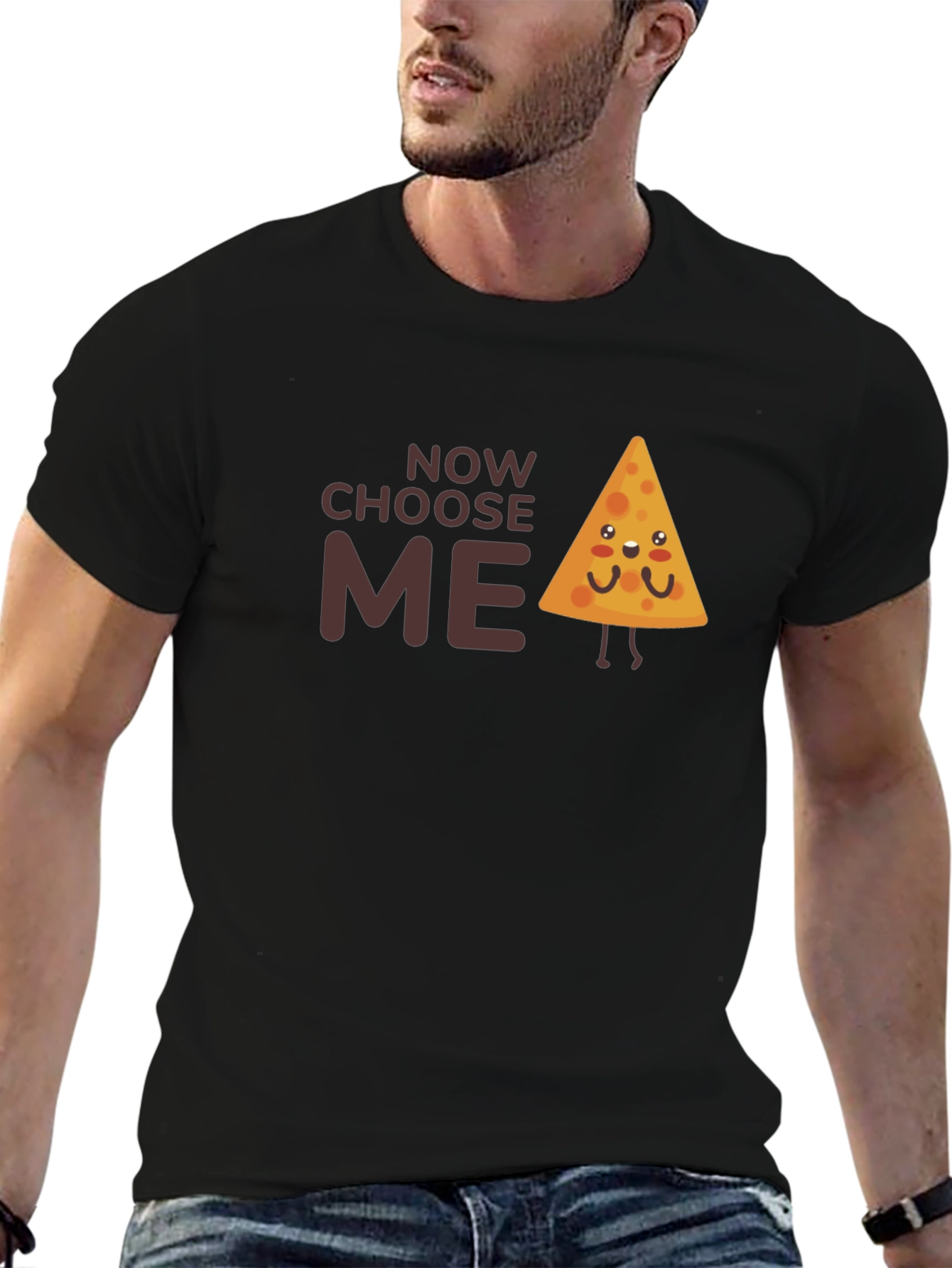Choose Me Cute Nacho Chip Graphic T-Shirt