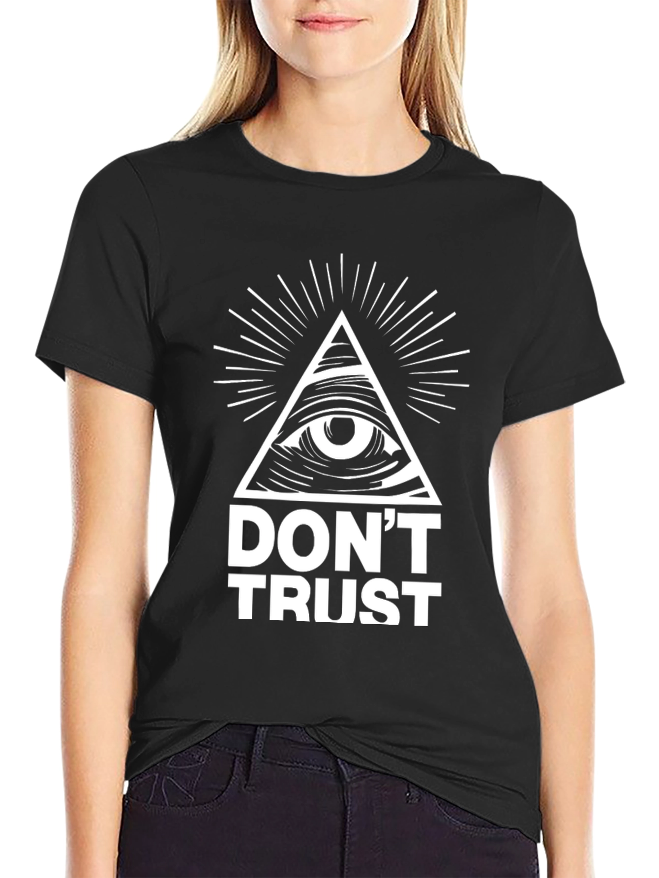Dont Trust Graphic Tee - Illuminati Conspiracy T-Shirt