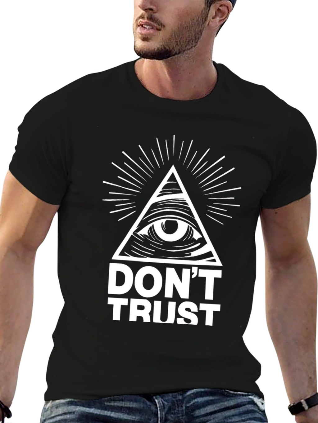 Dont Trust Graphic Tee - Illuminati Conspiracy T-Shirt