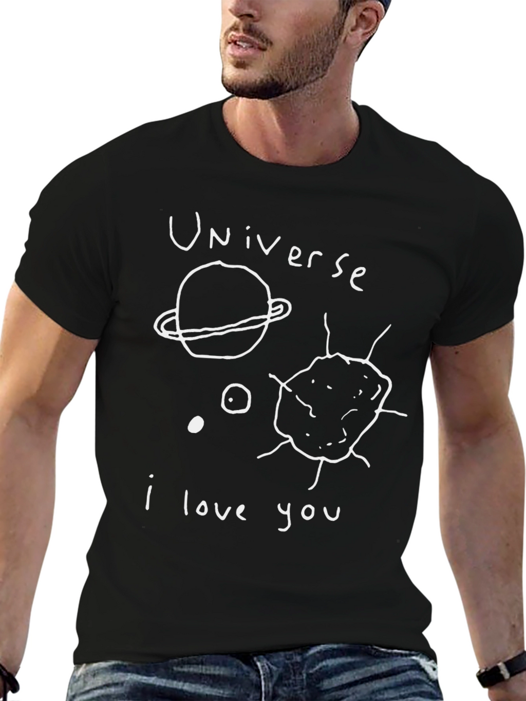 Universe I Love You T-Shirt - Unique Graphic Tee