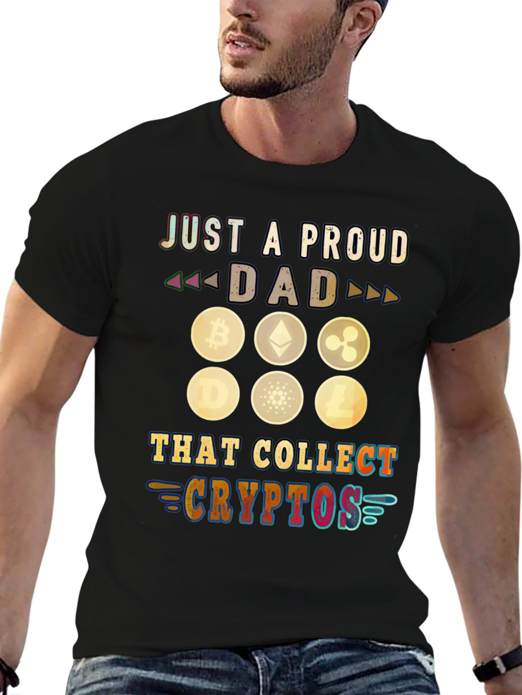 Proud Dad Crypto Collector T-Shirt