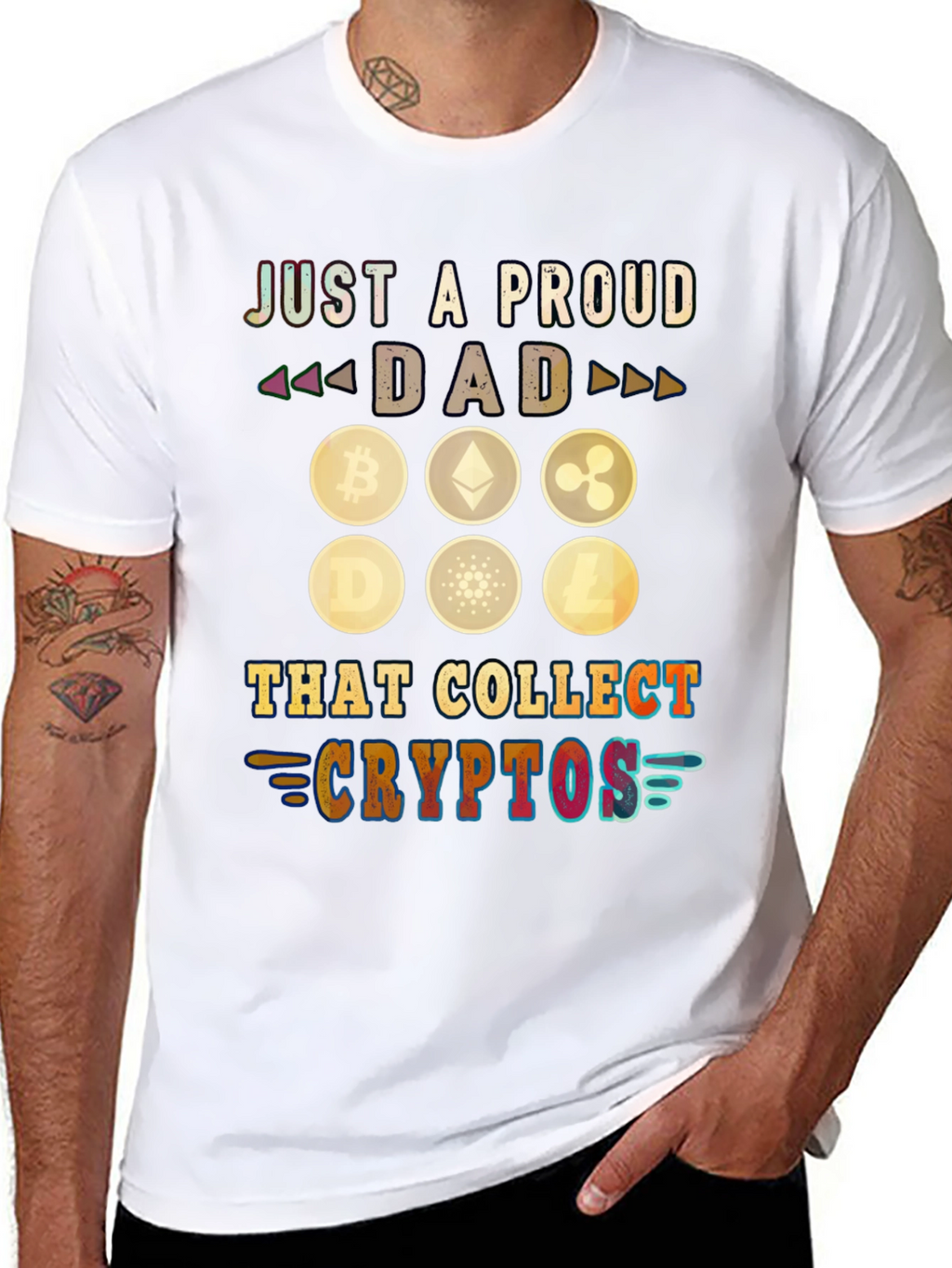 Proud Dad Crypto Collector T-Shirt