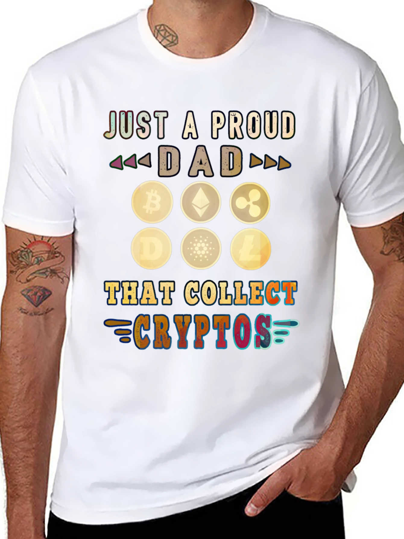 Proud Dad Crypto Collector T-Shirt