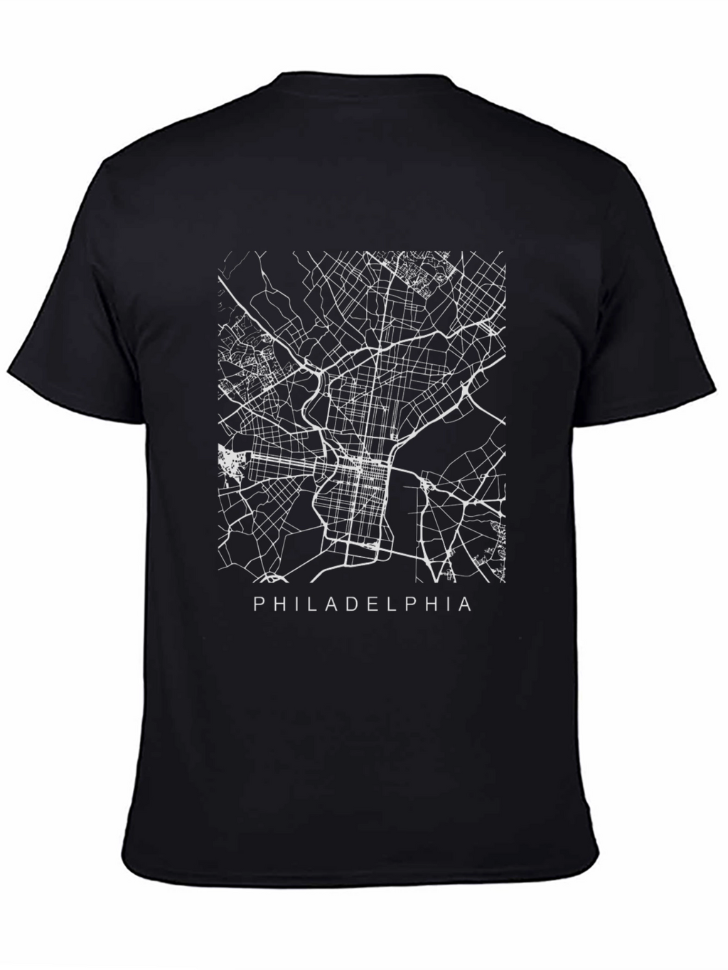 Philadelphia City Map T-Shirt - Urban Style