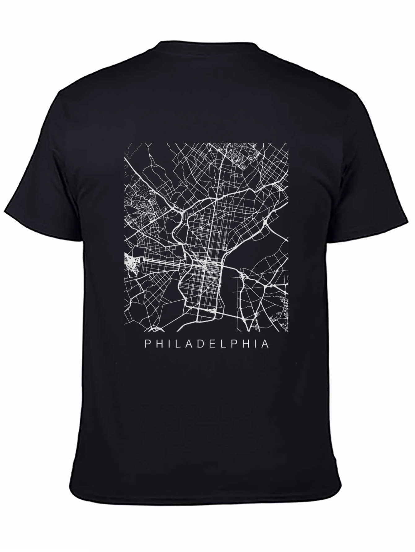 Philadelphia City Map T-Shirt - Urban Style