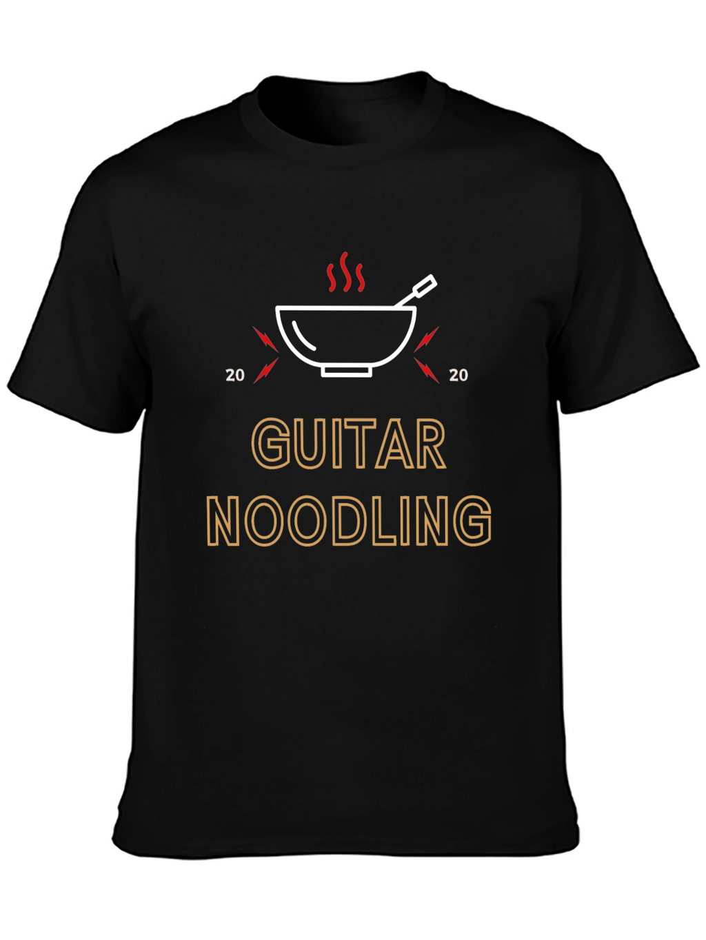 Guitar Noodling Black T-Shirt - Music Lover Tee