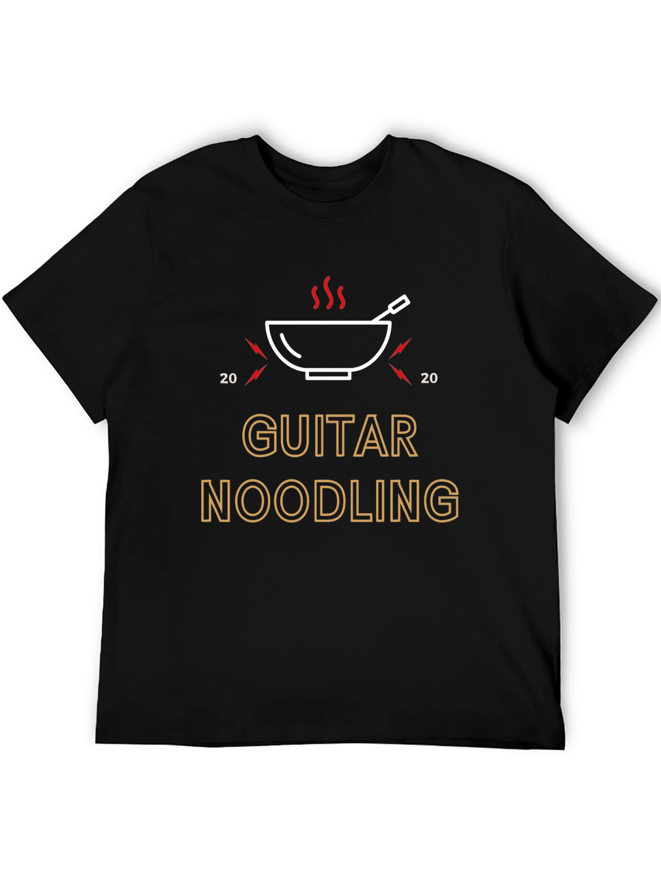 Guitar Noodling Black T-Shirt - Music Lover Tee
