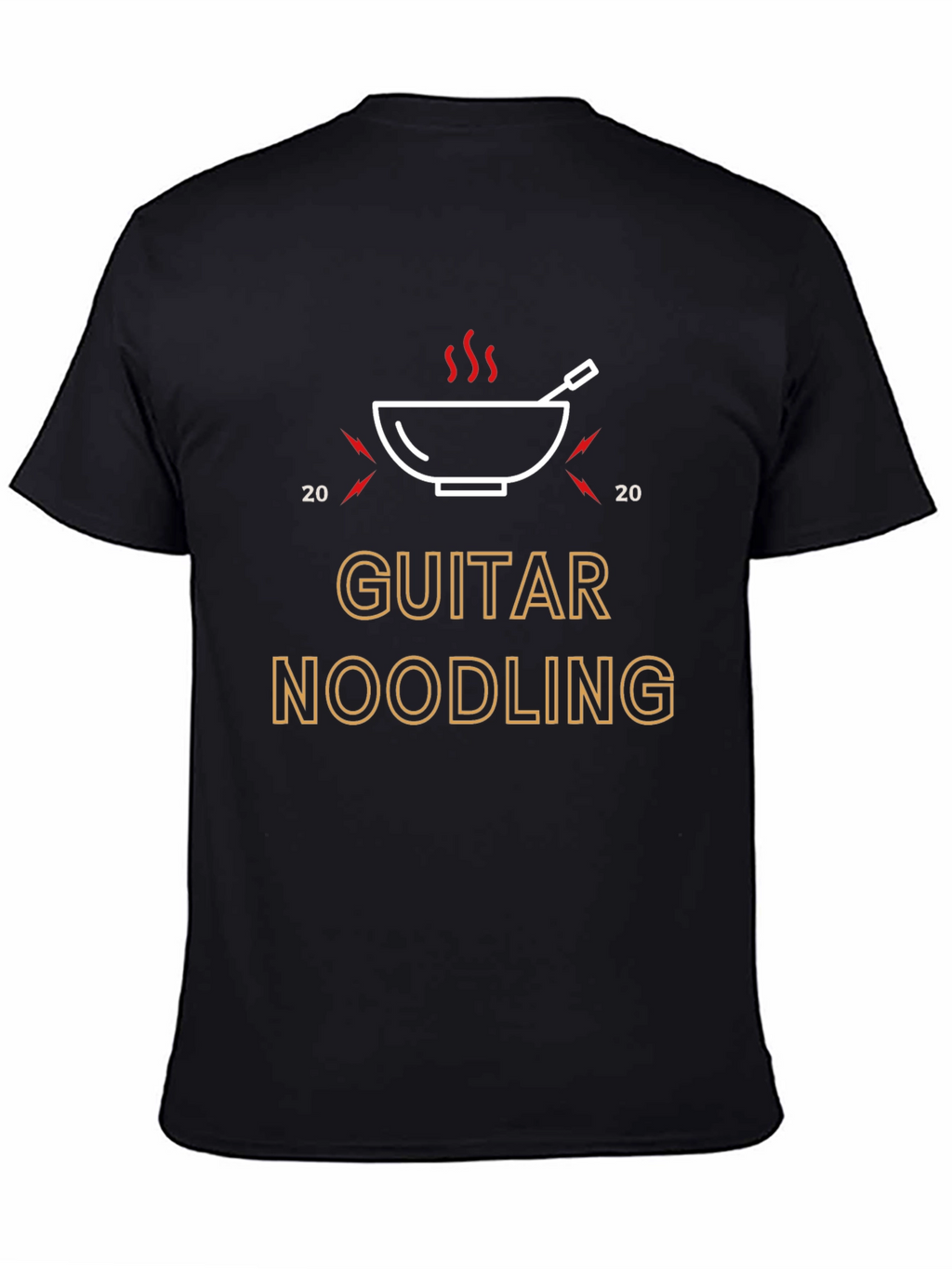 Guitar Noodling Black T-Shirt - Music Lover Tee