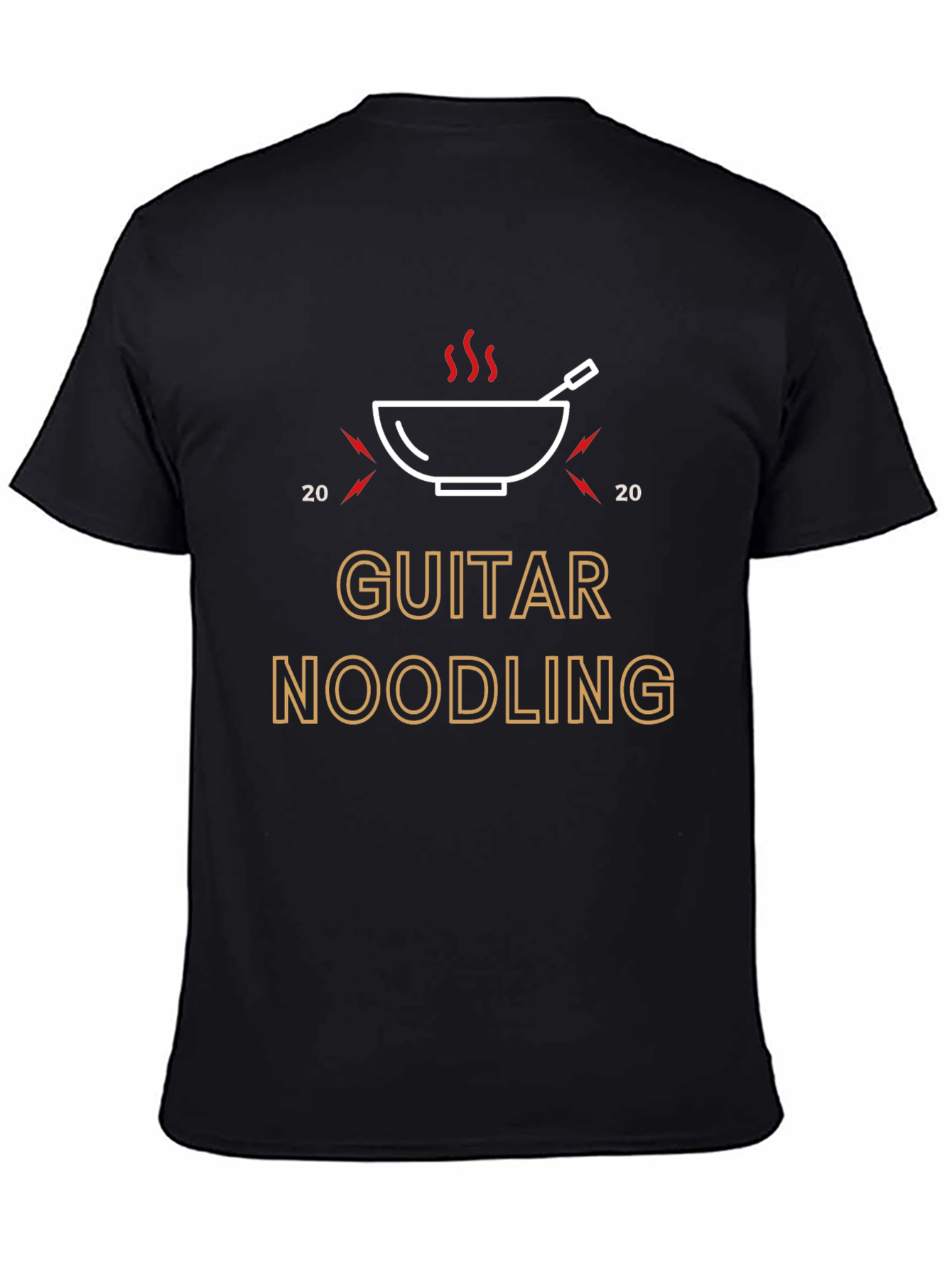 Guitar Noodling Black T-Shirt - Music Lover Tee