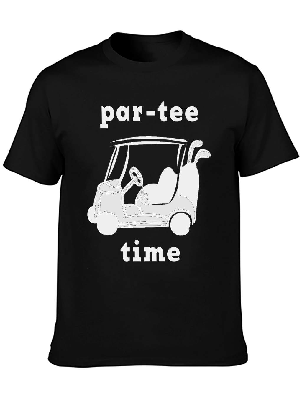 Par-Tee Time Golf Cart Graphic T-Shirt