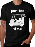 Par-Tee Time Golf Cart Graphic T-Shirt