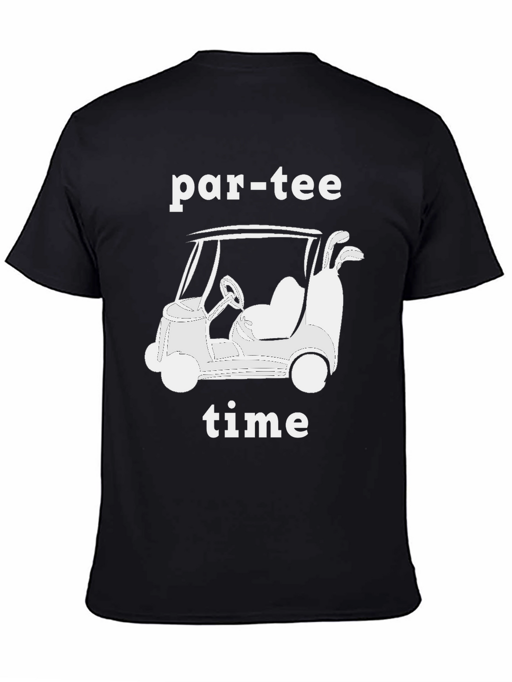 Par-Tee Time Golf Cart Graphic T-Shirt
