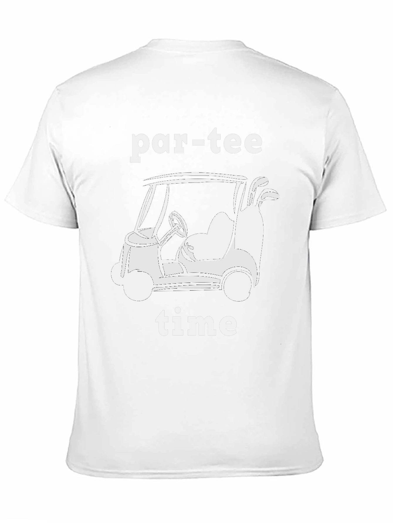 Par-Tee Time Golf Cart Graphic T-Shirt