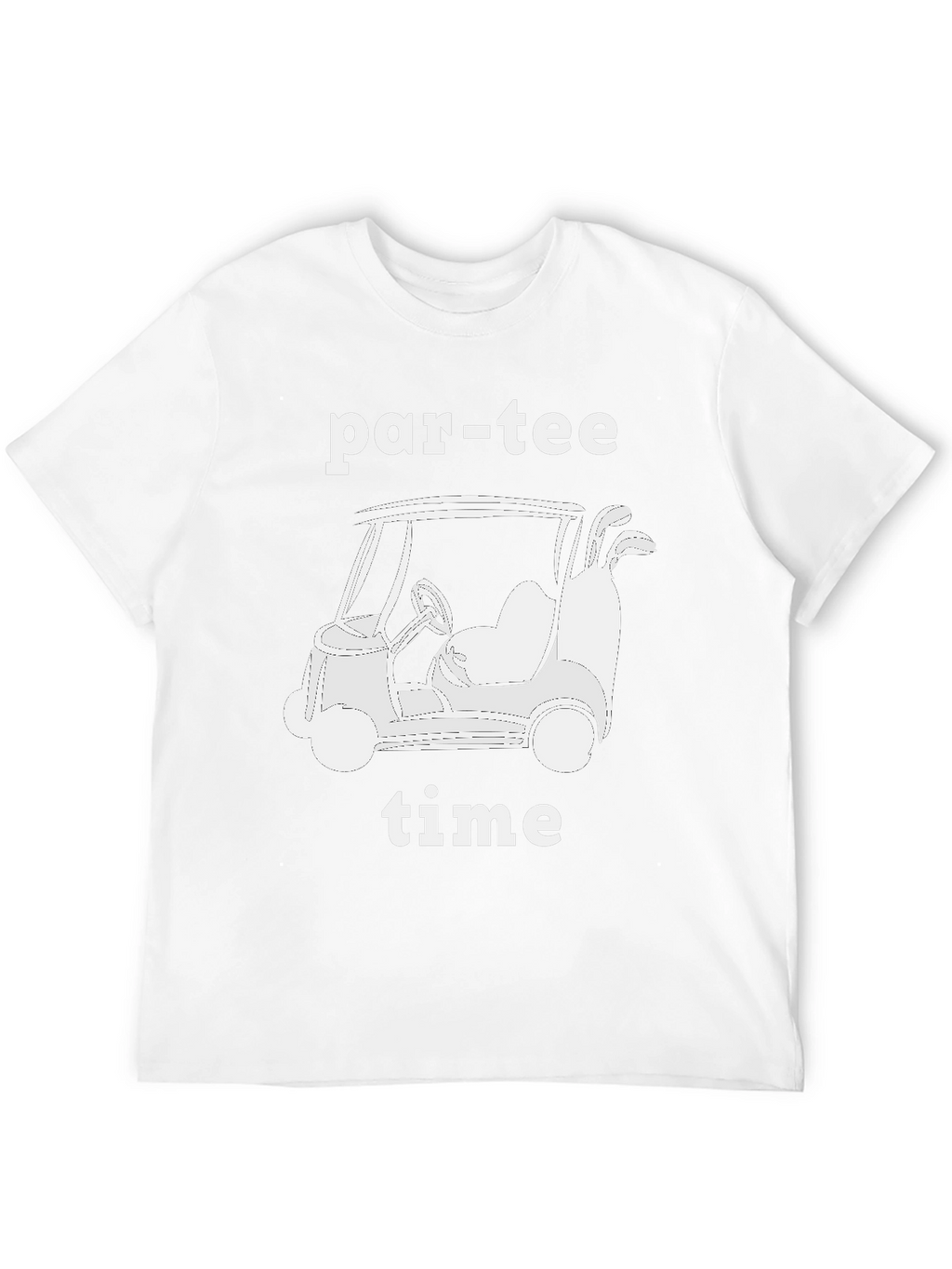 Par-Tee Time Golf Cart Graphic T-Shirt