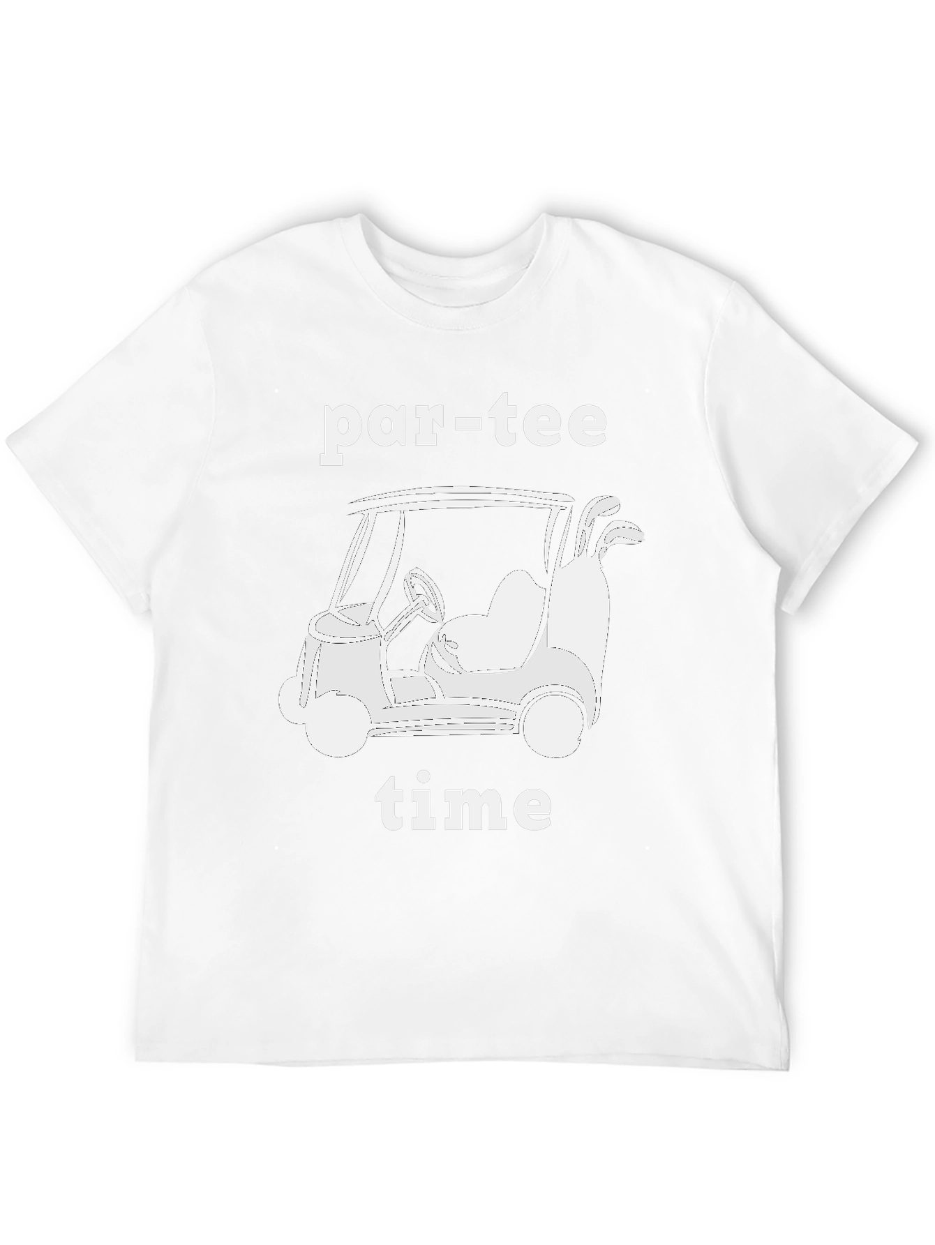 Par-Tee Time Golf Cart Graphic T-Shirt