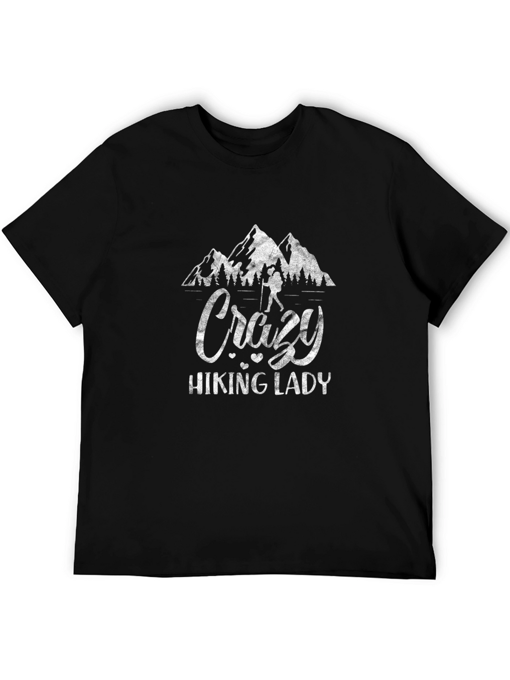 Crazy Hiking Lady Graphic Tee