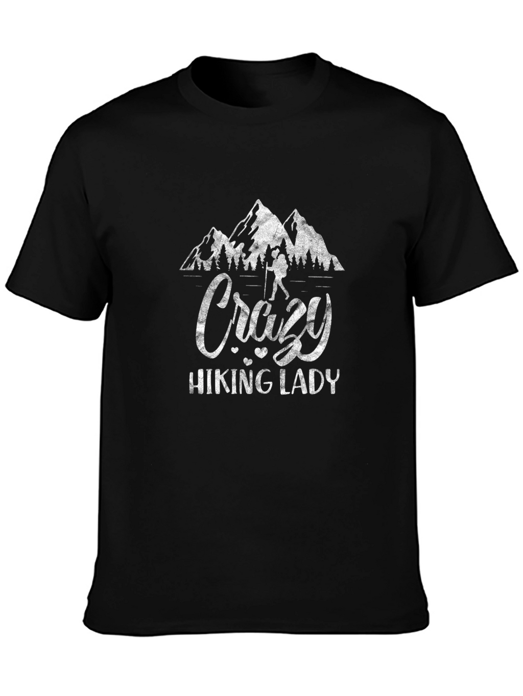 Crazy Hiking Lady Graphic Tee