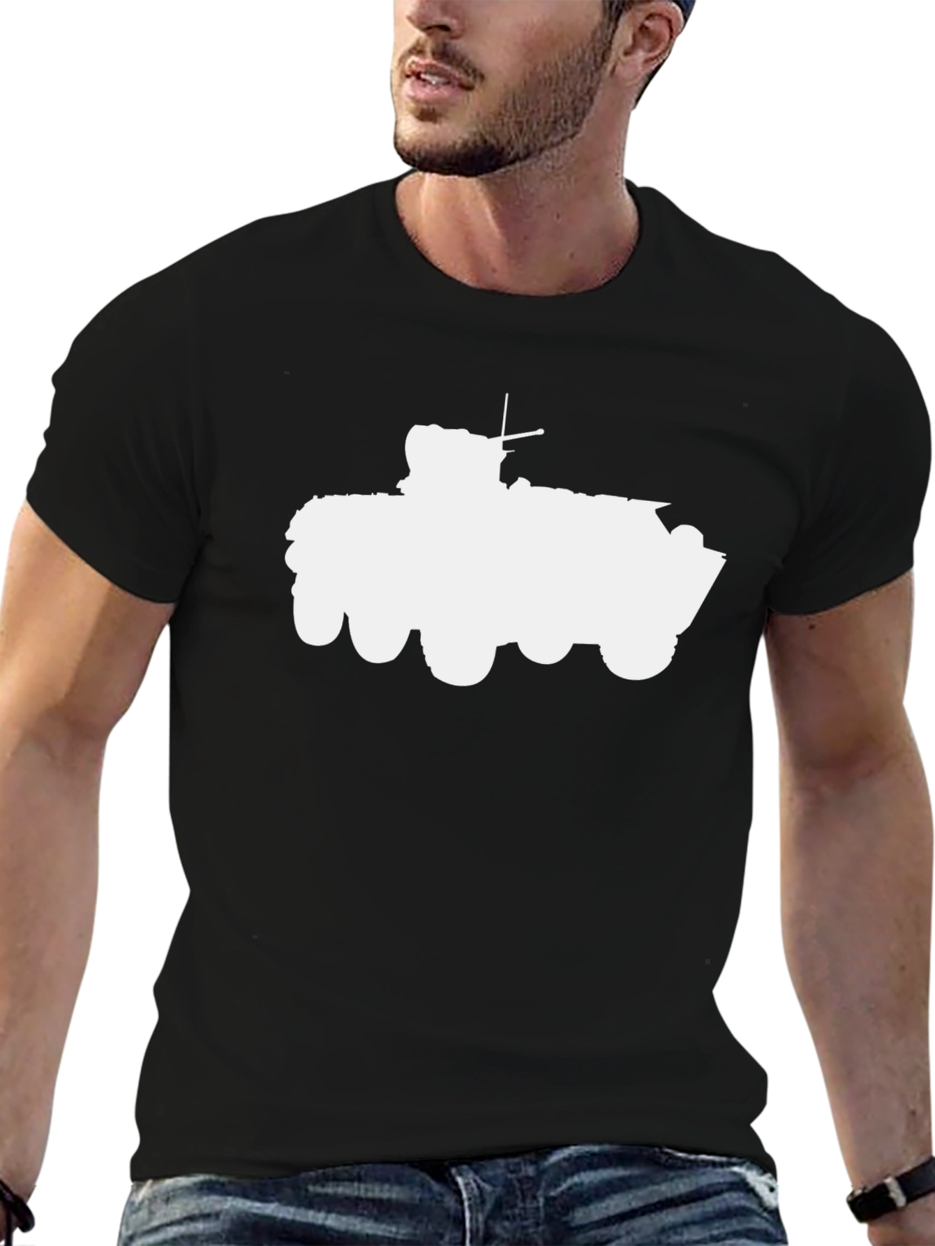 Armored Vehicle Graphic Tee - Cool Military Design