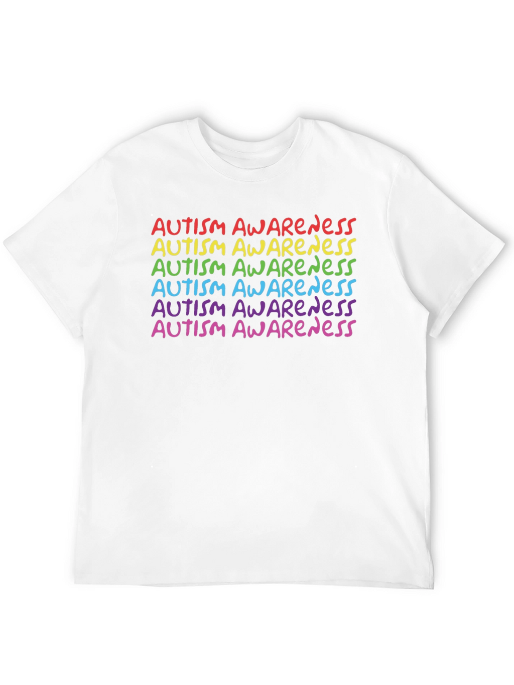 Autism Awareness Rainbow Tee - Support & Acceptance