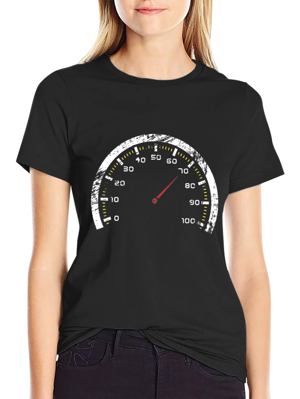 Speedometer Graphic Black T-Shirt