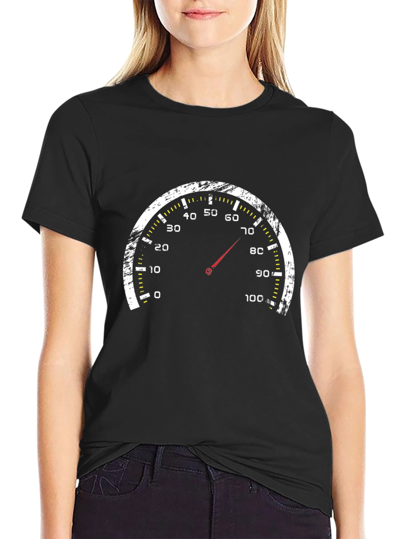 Speedometer Graphic Black T-Shirt