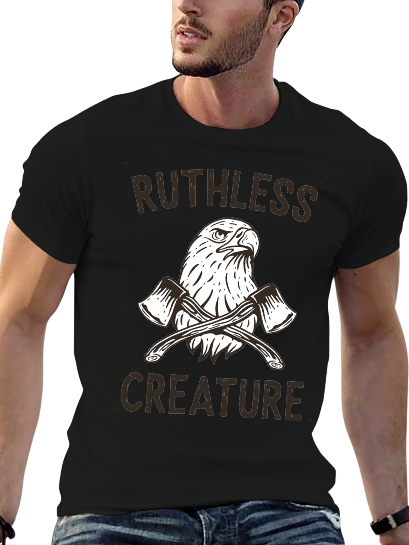 Ruthless Creature Eagle Graphic T-Shirt
