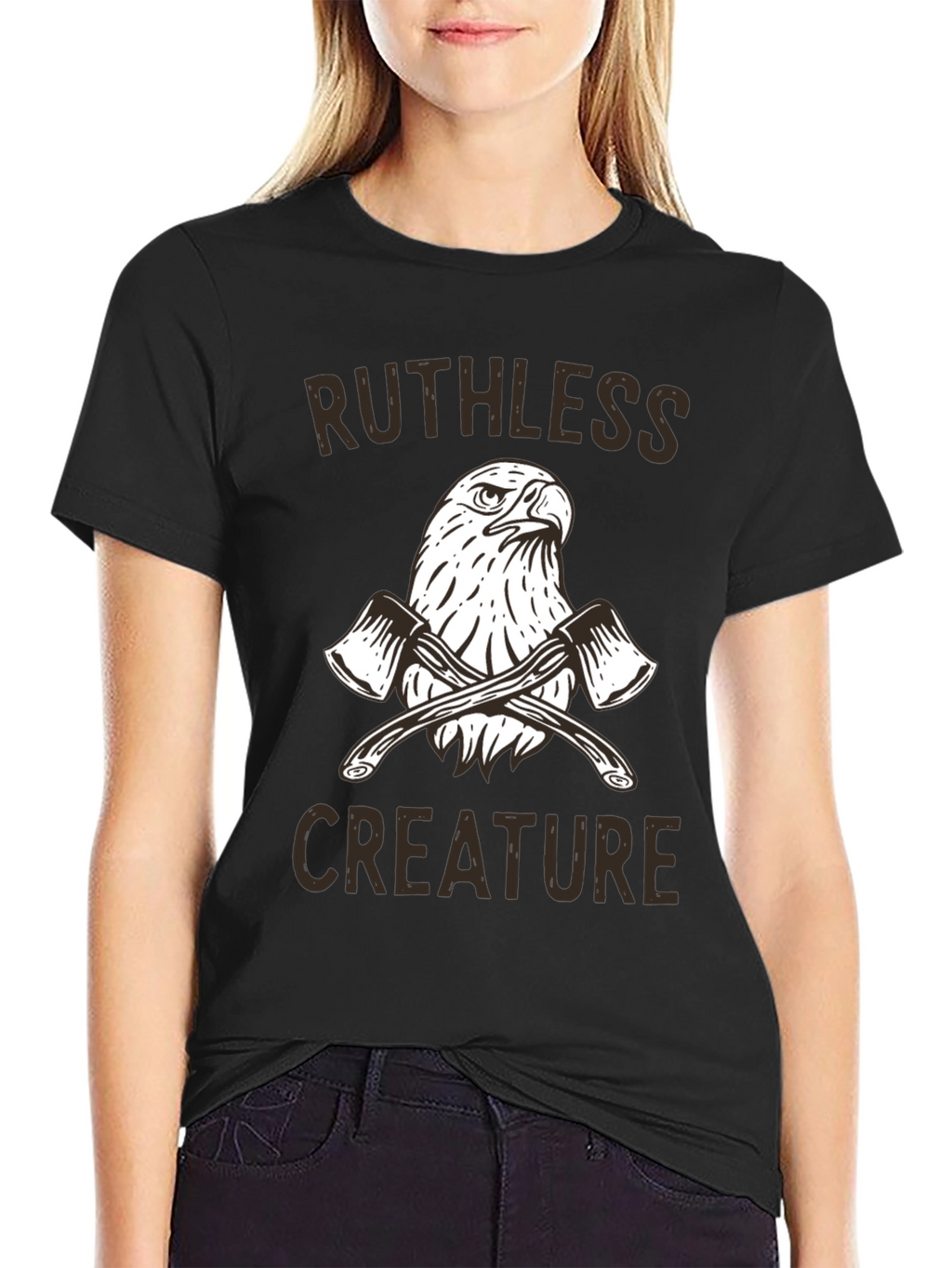 Ruthless Creature Eagle Graphic T-Shirt