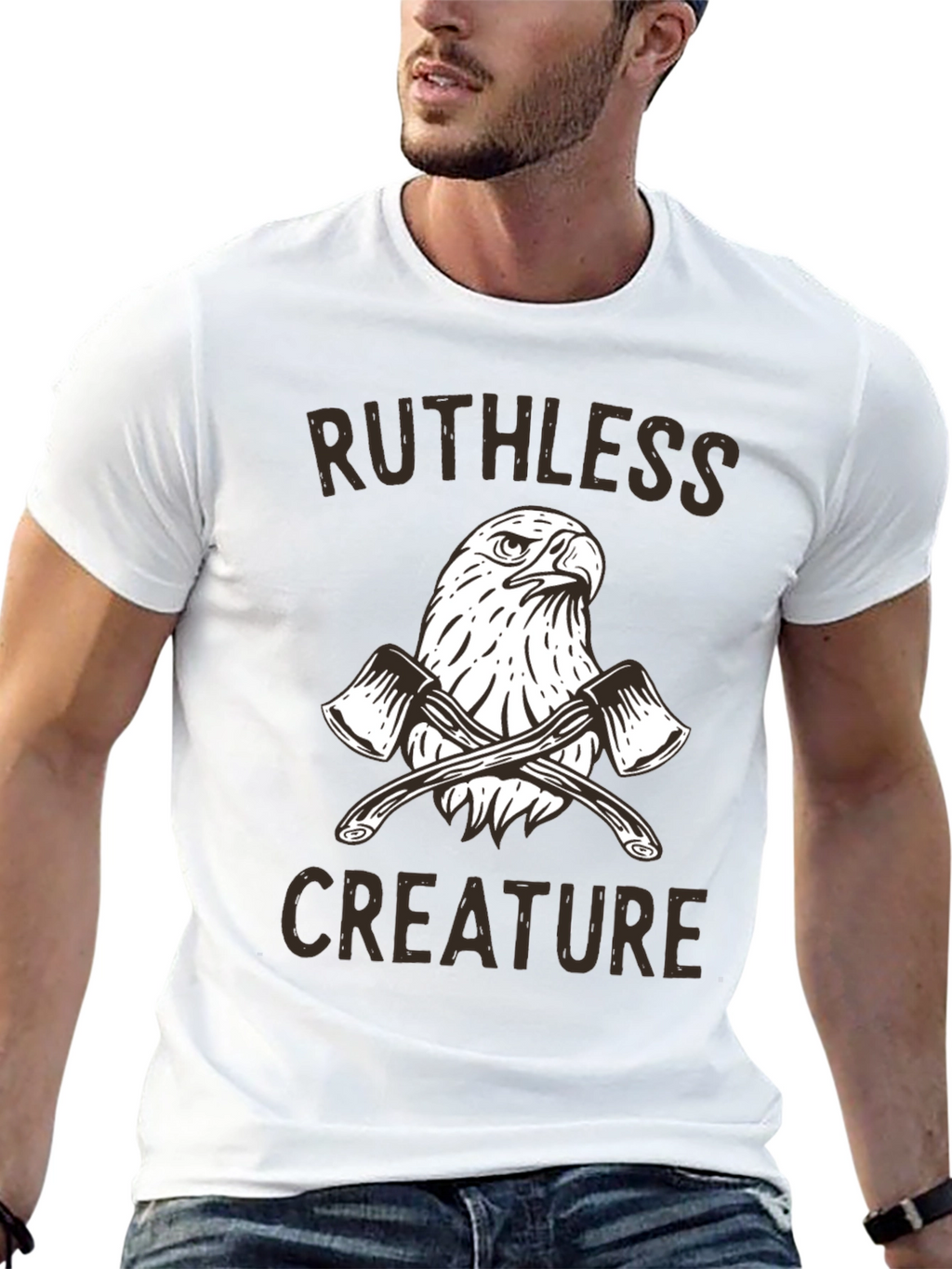 Ruthless Creature Eagle Graphic T-Shirt