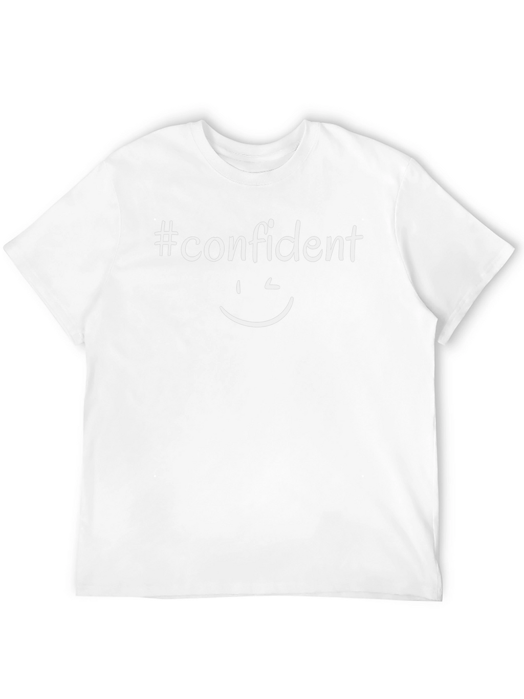 #Confident Graphic Tee - Black Casual T-Shirt