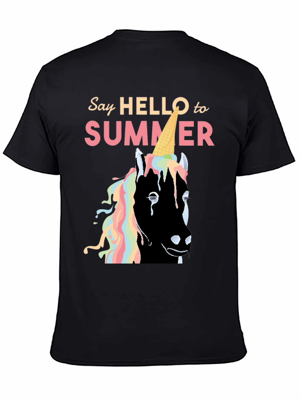 Unicorn Ice Cream Summer Graphic Tee