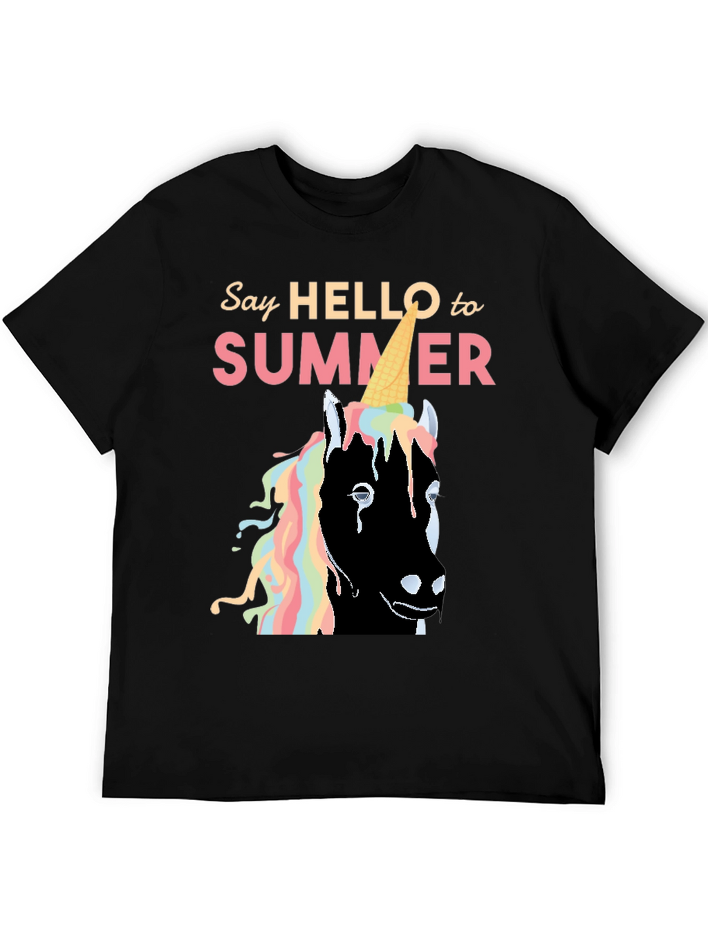 Unicorn Ice Cream Summer Graphic Tee