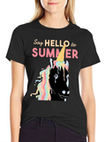 Unicorn Ice Cream Summer Graphic Tee