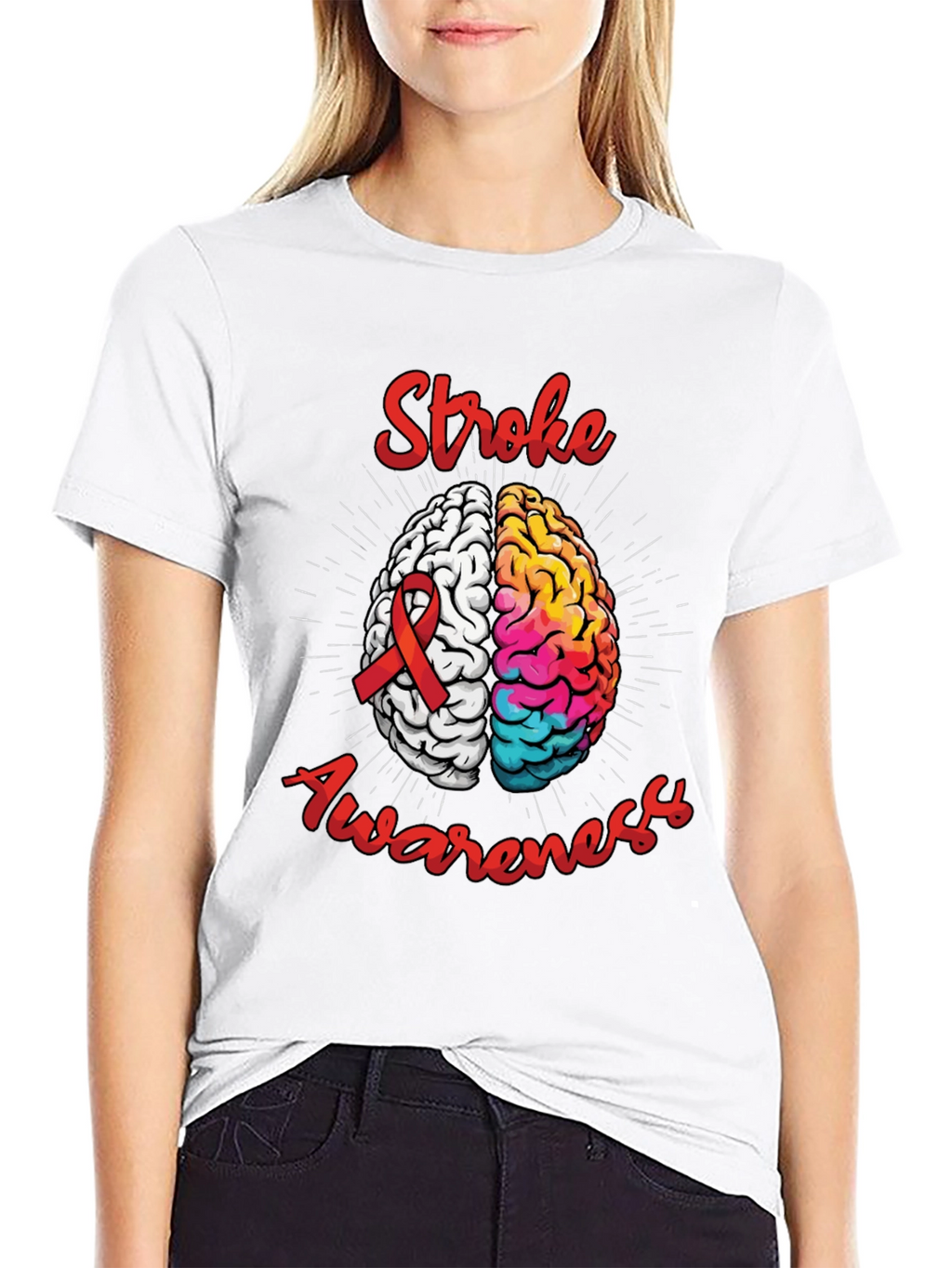 Stroke Awareness Brain T-Shirt